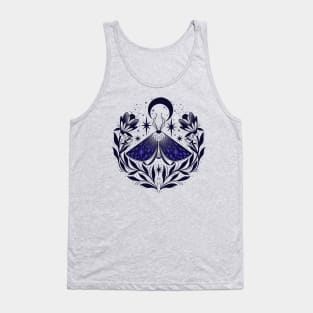 Midnight moth magic and folk flowers Tank Top